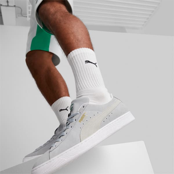 Suede Classic XXI Sneakers, Platinum Gray-PUMA White