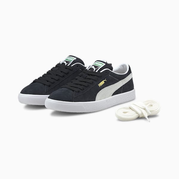 スウェード ビンテージ スニーカー ユニセックス, Puma Black-Puma White