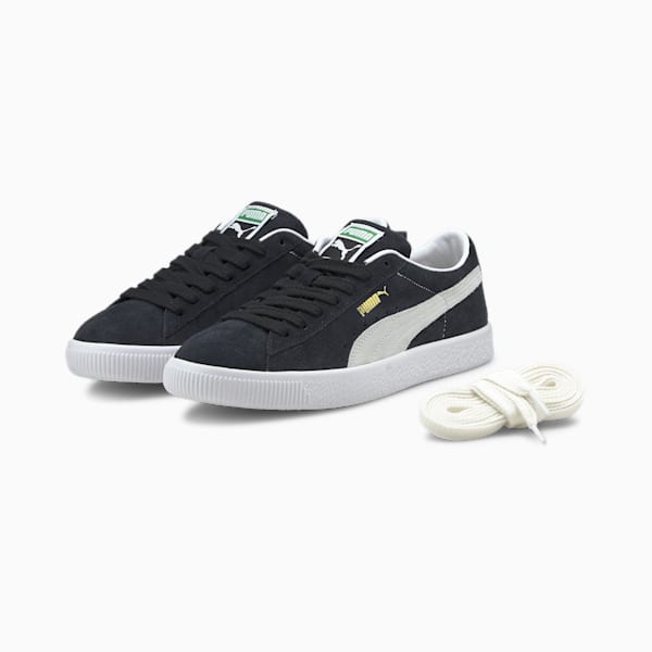 Suede Vintage Unisex Sneakers, Puma Black-Puma White, extralarge