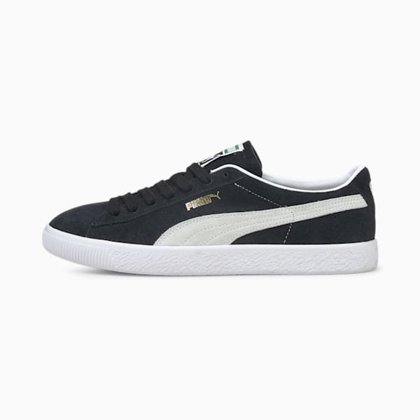 Suede Vintage Unisex Sneakers, Puma Black-Puma White, extralarge