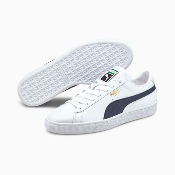 Basket Classic XXI Sneakers, Puma White-Peacoat, extralarge