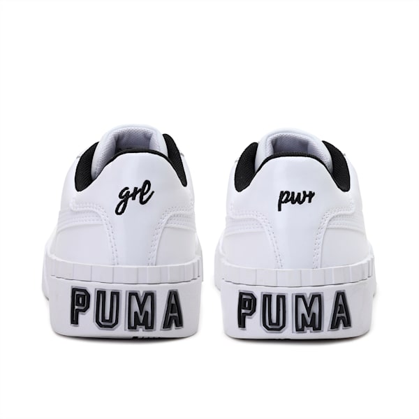 Cali Galentine's Women's Sneakers, Puma White-Puma Black, extralarge-IND