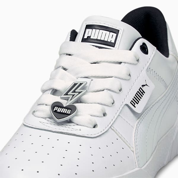 Cali Galentine's Women's Sneakers, Puma White-Puma Black, extralarge-IND