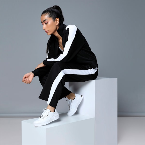 Cali Galentine's Women's Sneakers, Puma White-Puma Black, extralarge-IND