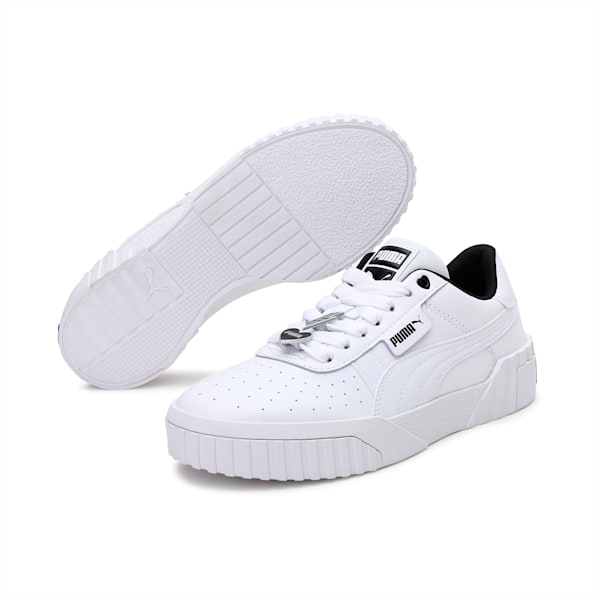 Cali Galentine's Women's Sneakers, Puma White-Puma Black, extralarge-IND