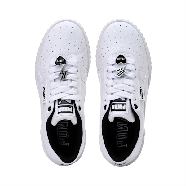 Cali Galentine's Women's Sneakers, Puma White-Puma Black, extralarge-IND