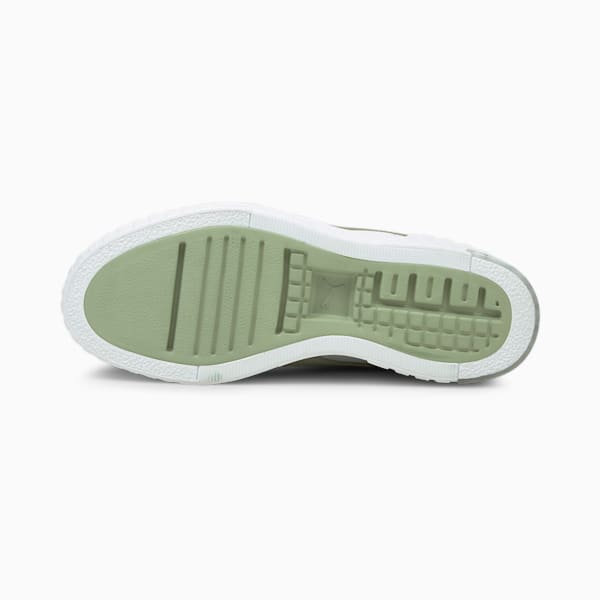 Cali Wedge In Bloom Women's Sneakers, Puma White-Desert Sage, extralarge-IND