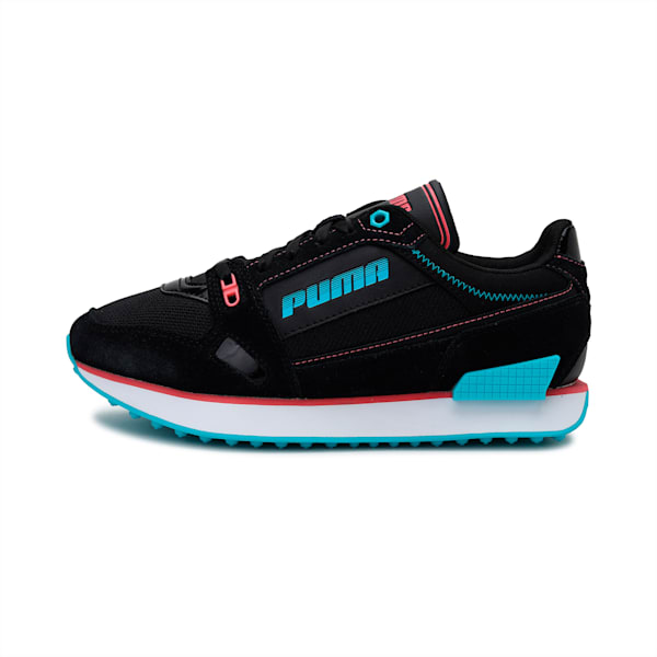 Mile Rider Power Play Women's Shoes, Puma Black-Scuba Blue, extralarge-IND