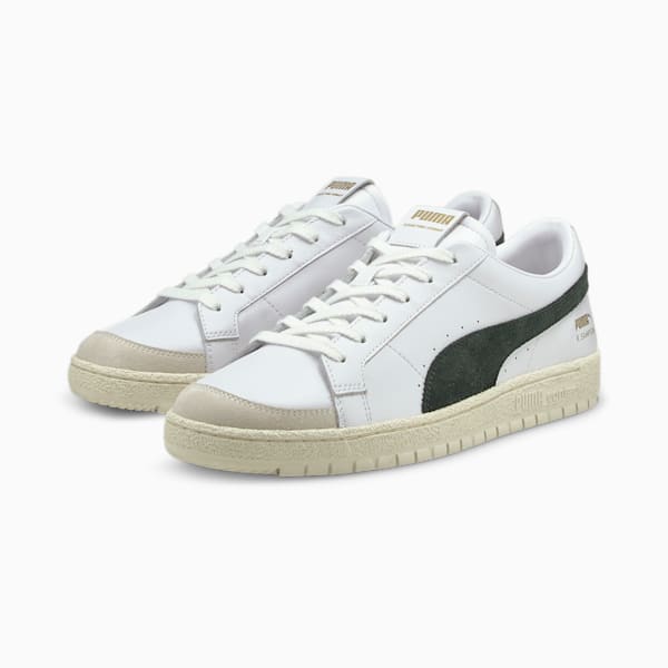Ralph Sampson 70 Low Archive Trainers, Puma White-Green Gables