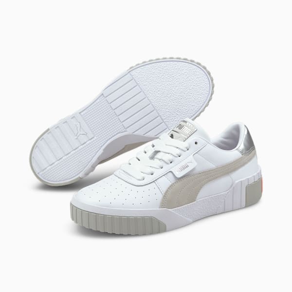 Cali Soft Glow Women's Sneakers, Puma White-Gray Violet, extralarge