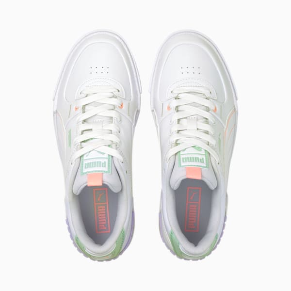 Cali Sport Pastel Mix Women's Sneakers, Puma White-Elektro Peach-Mist Green-Light Lavender, extralarge