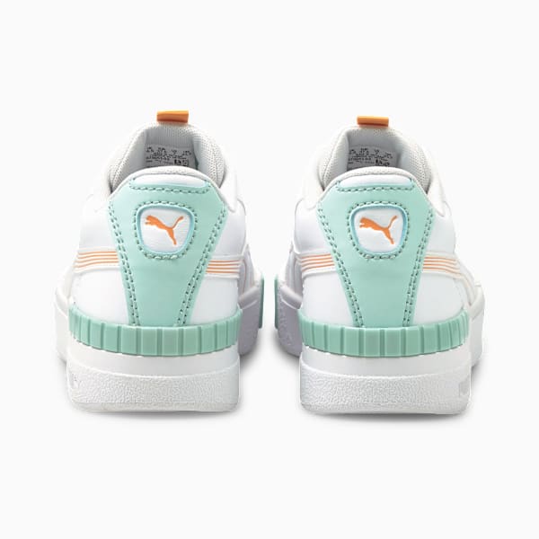 Cali Sport Pastel Mix Women's Sneakers, Puma White-Peach Cobbler-Blue Glow-Yellow Pear, extralarge