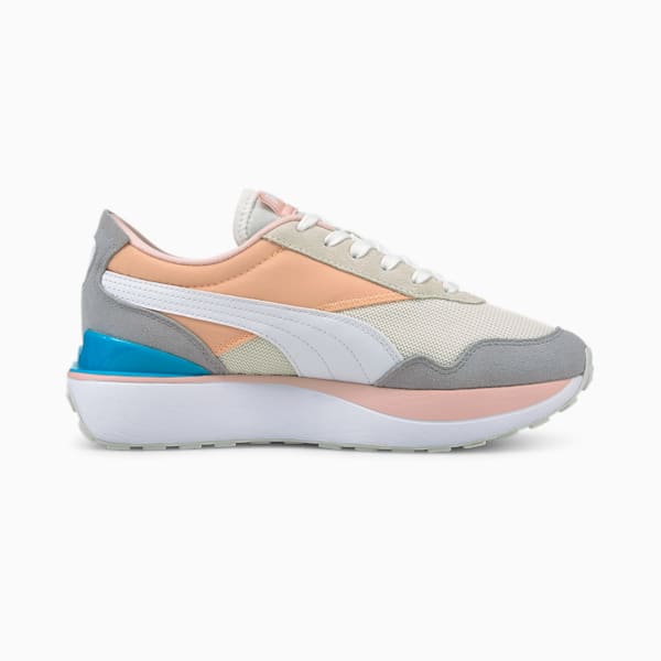 Tenis Cruise Rider Silk Road para Mujer, Nimbus Cloud-Peach Parfait, extralarge