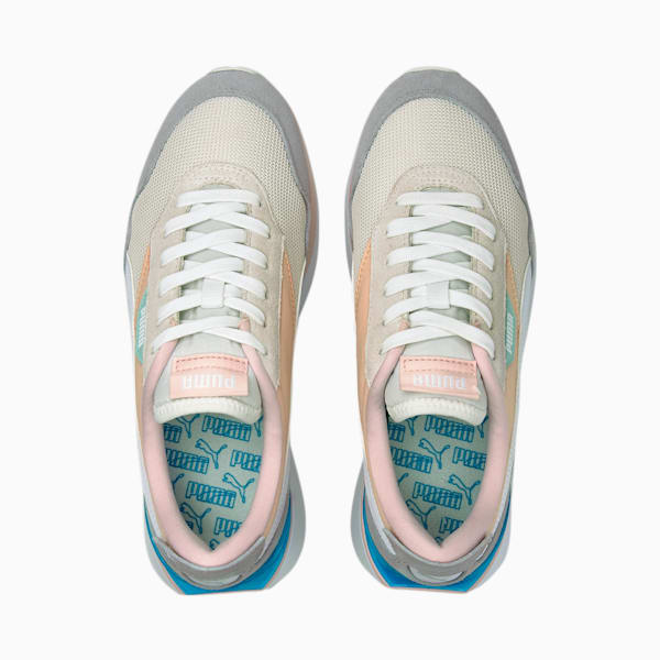 Tenis Cruise Rider Silk Road para Mujer, Nimbus Cloud-Peach Parfait, extralarge