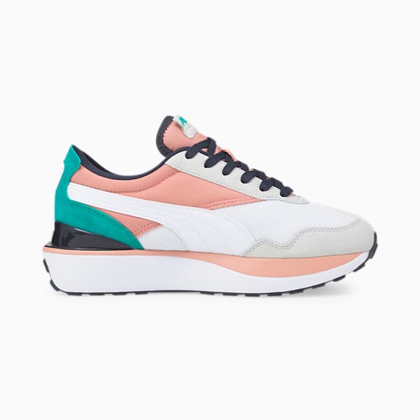 Cruise Rider Silk Women's Shoes, Puma White-Nimbus Cloud-Rosette, extralarge-IND