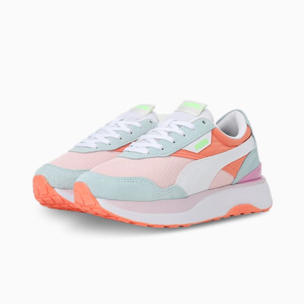 Cruise Rider Silk Women's Shoes, Nitro Blue-Puma White-Chalk Pink, extralarge-IND
