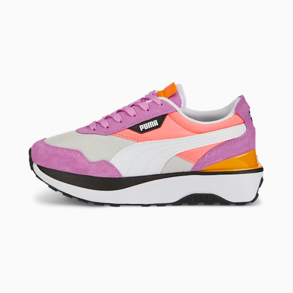 Tenis Cruise Rider Silk Road para Mujer, Glacier Gray-Sunset Glow, extralarge