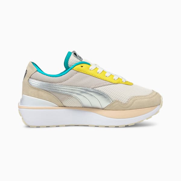 Cruise Rider Ocean Queen Women's Sneakers, Eggnog-Puma Silver-Cld Pink, extralarge