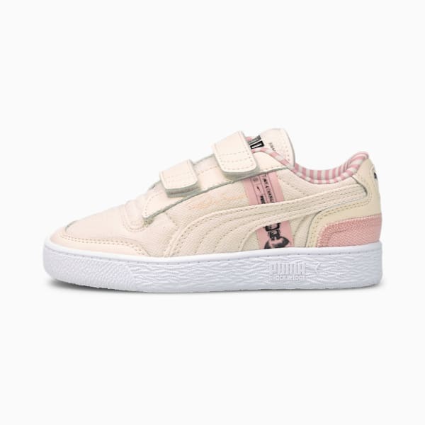 Time4Change Ralph Sampson Lo Little Kids' Shoes, Peachskin-Puma Black, extralarge
