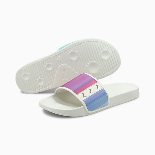 Leadcat FTR Rainbow Slides, Marshmallow-Puma Black, extralarge