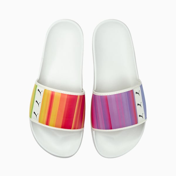 Leadcat FTR Rainbow Slides, Marshmallow-Puma Black, extralarge