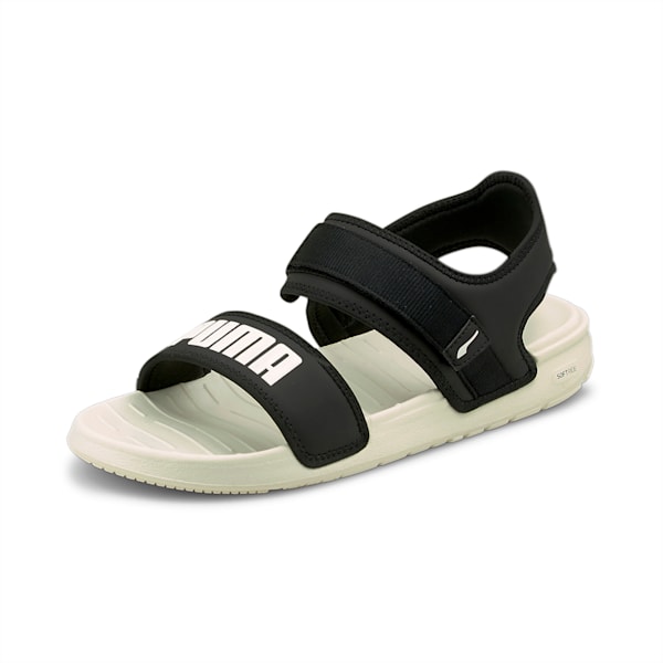 Softride Unisex Sandals, Puma Black-Marshmallow