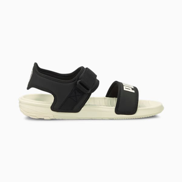 SOFTRIDE Unisex Sandals, Puma Black-Marshmallow, extralarge-IND