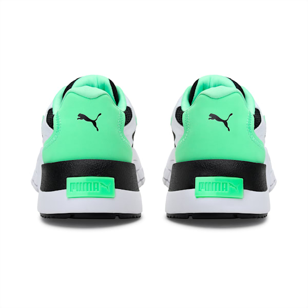 Hedra Virtual Reality Women's Shoes, Puma Wht-Puma Blk-Elek Green, extralarge-IND