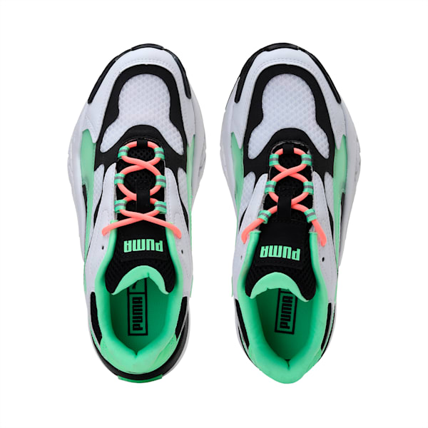 Hedra Virtual Reality Women's Shoes, Puma Wht-Puma Blk-Elek Green, extralarge-IND