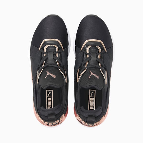 Tenis Muse X3 Metallic para Mujer, Puma Black-Puma White-Rose Gold, extralarge
