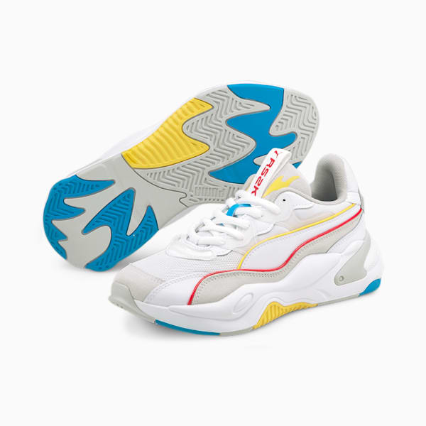 RS-2K Power Play Women's Sneakers, Puma White-Gray Violet-Dandelion-Hawaiian Ocean, extralarge-IND
