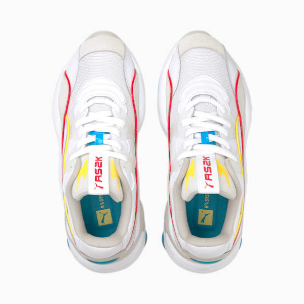 RS-2K Power Play Women's Sneakers, Puma White-Gray Violet-Dandelion-Hawaiian Ocean, extralarge-IND