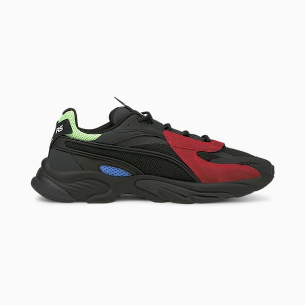 RS-CONNECT レザー スニーカー ユニセックス, Puma Black-High Risk Red, extralarge
