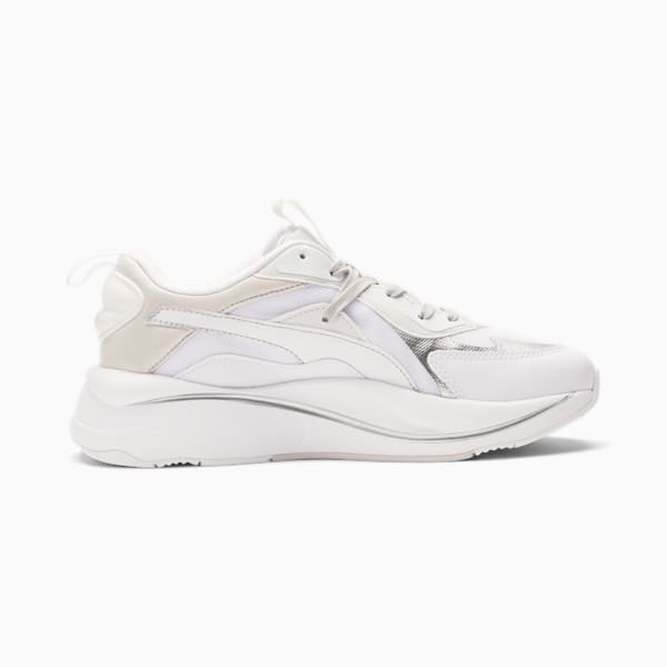 RS-Curve Glow Women's Sneakers, Puma White-Nimbus Cloud-Puma Silver, extralarge