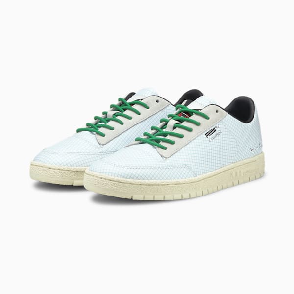 PUMA x MICHAEL LAU Ralph Sampson 70 Lo Sneakers, Puma White-Amazon Green, extralarge
