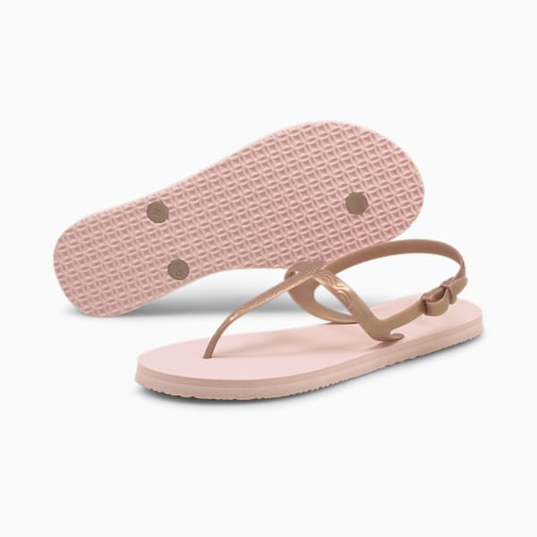 Cosy Women's Sandals, Lotus-Rose Gold, extralarge-IND