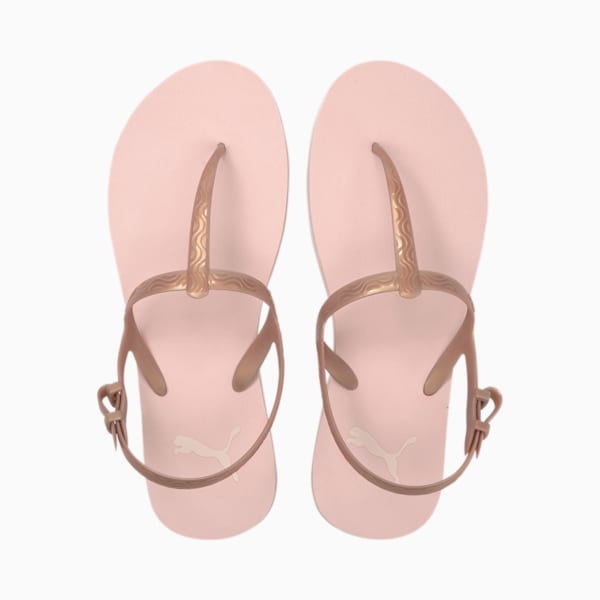 Cosy Women's Sandals, Lotus-Rose Gold, extralarge-IND