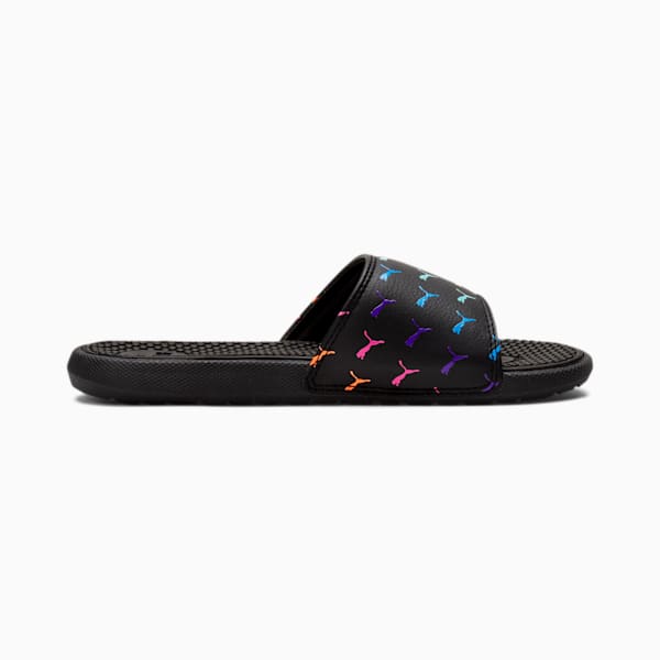 Cool Cat Bold Girls' Slides JR, Puma Black-Puma Black, extralarge