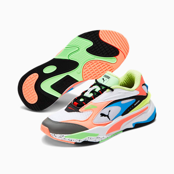 RS-Fast Sneakers JR, Puma White-Nrgy Peach-Nrgy Blue, extralarge