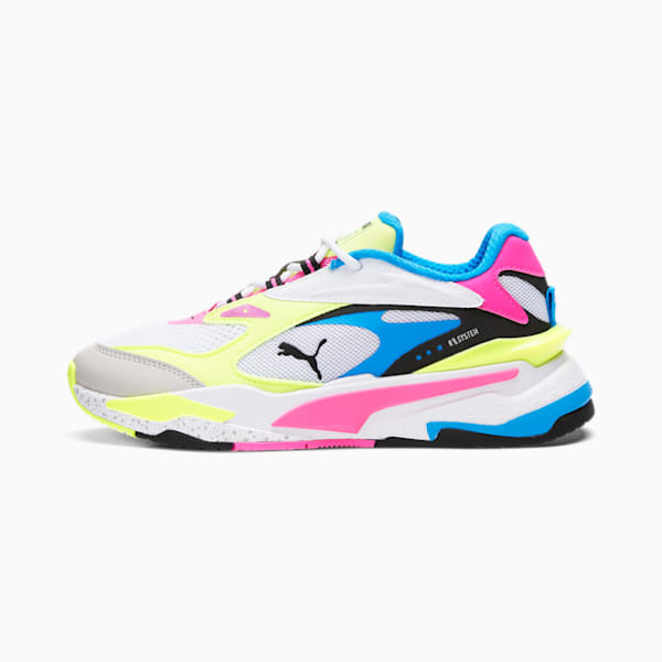 RS-Fast Sneakers JR, Puma White-Luminous Pink-Fizzy Yellow, extralarge