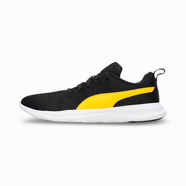 Dryflex Men's Sneakers, Puma Black-Spectra Yellow, extralarge-IND