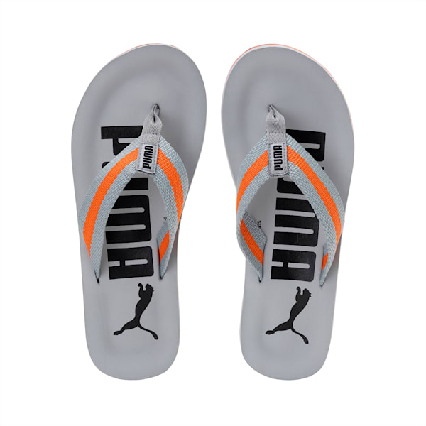 Mellow Men's Slippers, Quarry-Vibrant Orange-Puma Black, extralarge-IND
