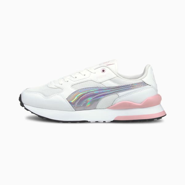 R78 FUTR Iridescent Women's Sneakers, Puma White-Pink Lady, extralarge