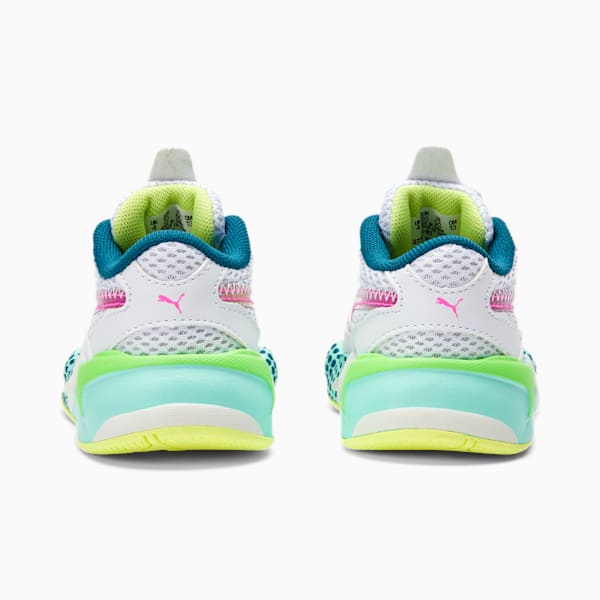 RS-X³ WR Toddler Shoes, Puma White-Elektro Green-Luminous Pink, extralarge