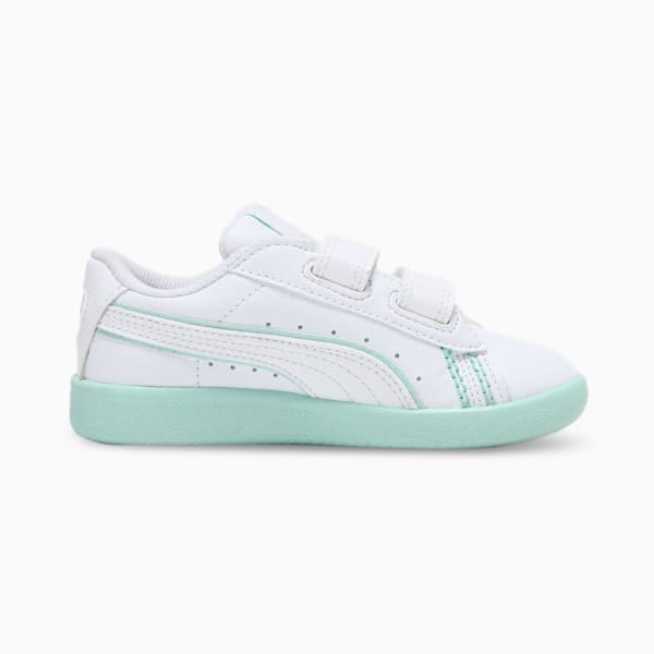 Basket Classic One8 V2 Kid's Sneakers, Puma White-Mist Green, extralarge-IND