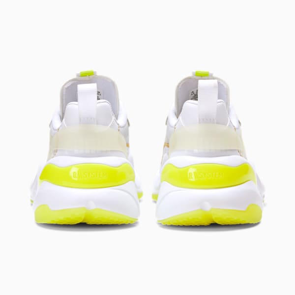 Rise NYC Women's Sneakers, Puma White-Fizzy Yellow, extralarge