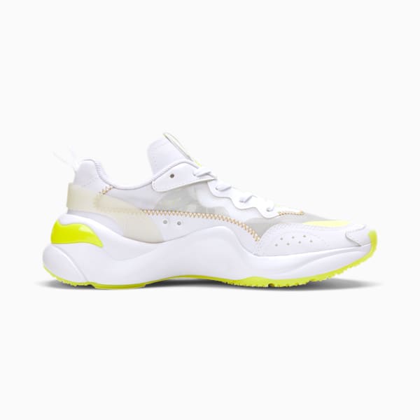 Rise NYC Women's Sneakers, Puma White-Fizzy Yellow, extralarge