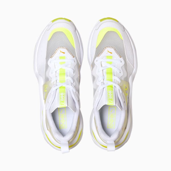 Rise NYC Women's Sneakers, Puma White-Fizzy Yellow, extralarge