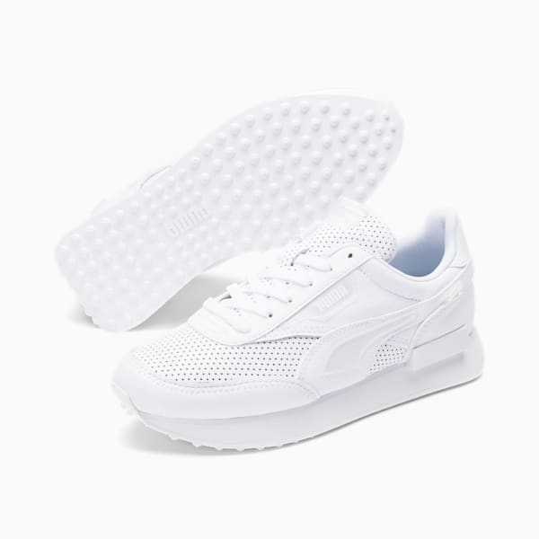 Future Rider White Ice Women's Sneakers, Puma White-Puma White, extralarge