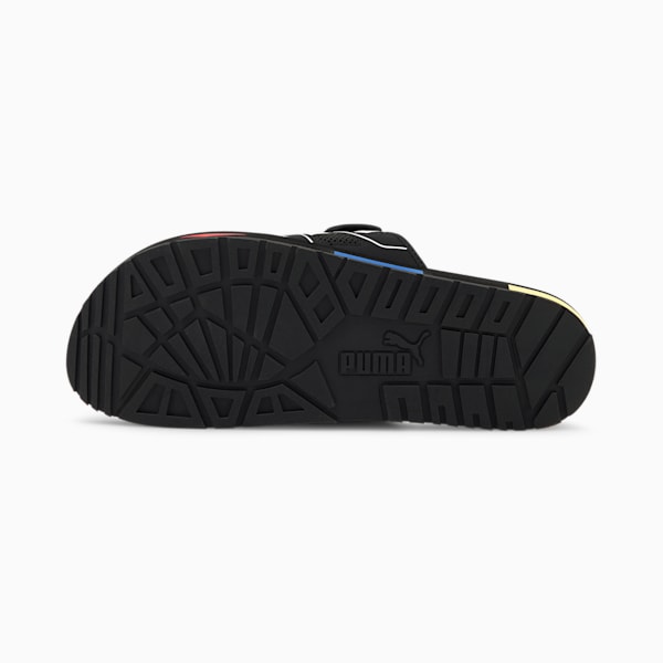 Mirage Mox Men's Sandals, Puma Black-Poppy Red, extralarge